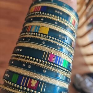 Elegant Multicolor Bangles Set